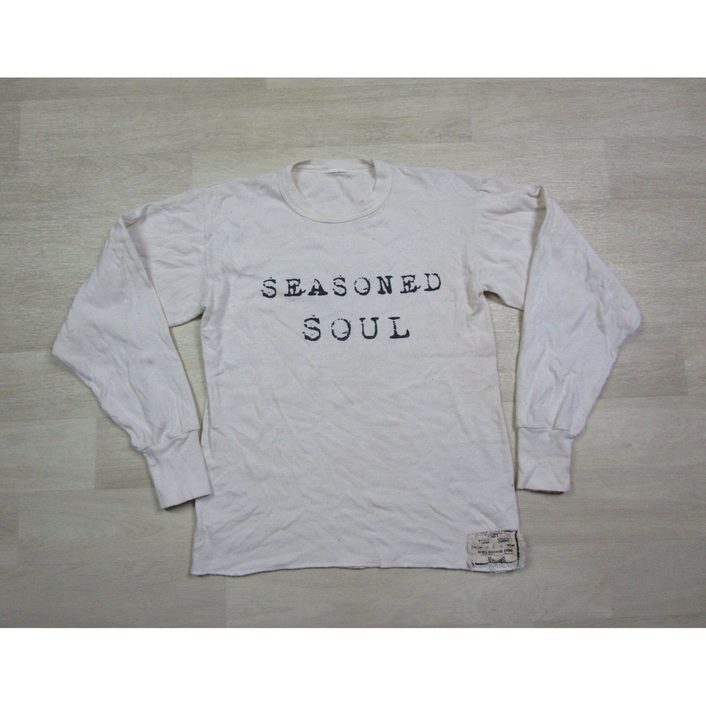 Finks Fickle Goods Long Sleeve T-Shirt (S) "Seasoned Soul" Handmade Upcycled